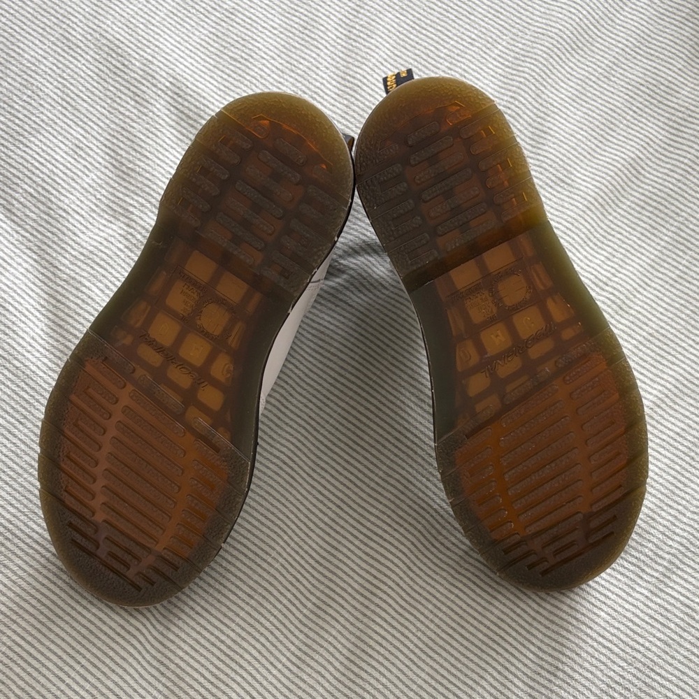 Dr Martens 2976 Yellow Stitch Smooth Leather Chelsea Boots Size 7 - Picture 5 of 5